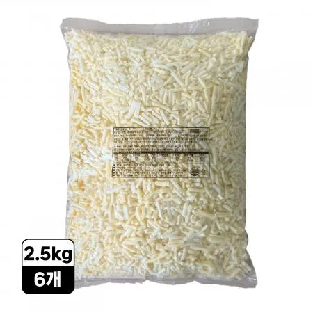 [6봉/무료배송] 건국유업 모짜렐라피자치즈 G1 (고다10% 냉장) 2.5kg