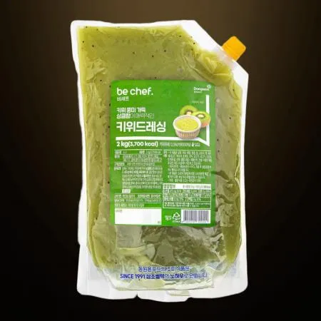 비셰프 동원 키위드레싱소스 2kg 냉장 샐러드드레싱 과일드레싱 업소용