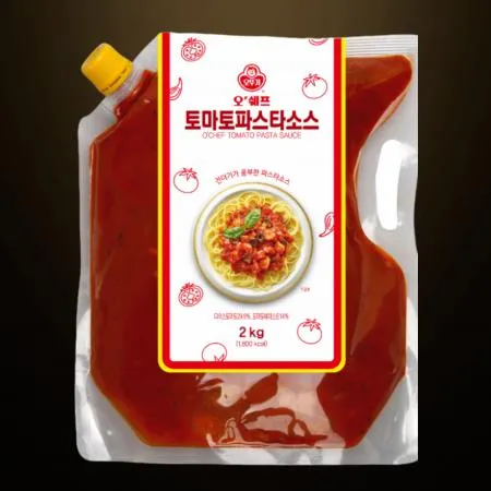 오쉐프 토마토파스타소스 스파우트팩 2kg 토마토스파게티소스