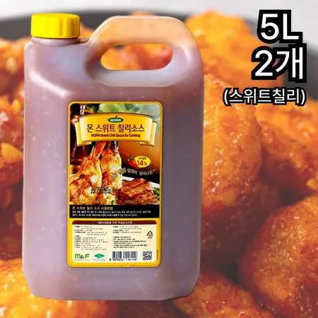 [2개] 몬 스위트칠리소스 5L 튀김 소시지 나쵸 쌀국수 샤브샤브 곁들임소스