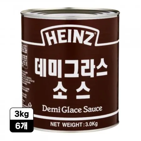 [6개/무료배송] 하인즈 토마토 비프 스파게티소스 3kg 고기 함유 파스타용 소스