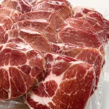 천지푸드 대용량 업소용 냉동 캠핑 구이 목살 15mm 3kg(내외)