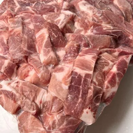 목살 큐브모양 5kg(내외) 대용량 업소용 냉동 캠핑 구이 이미지