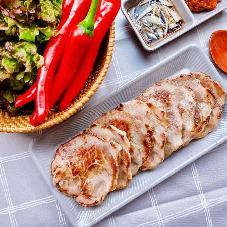 목살 구이용 500g 천돼지고기 이미지