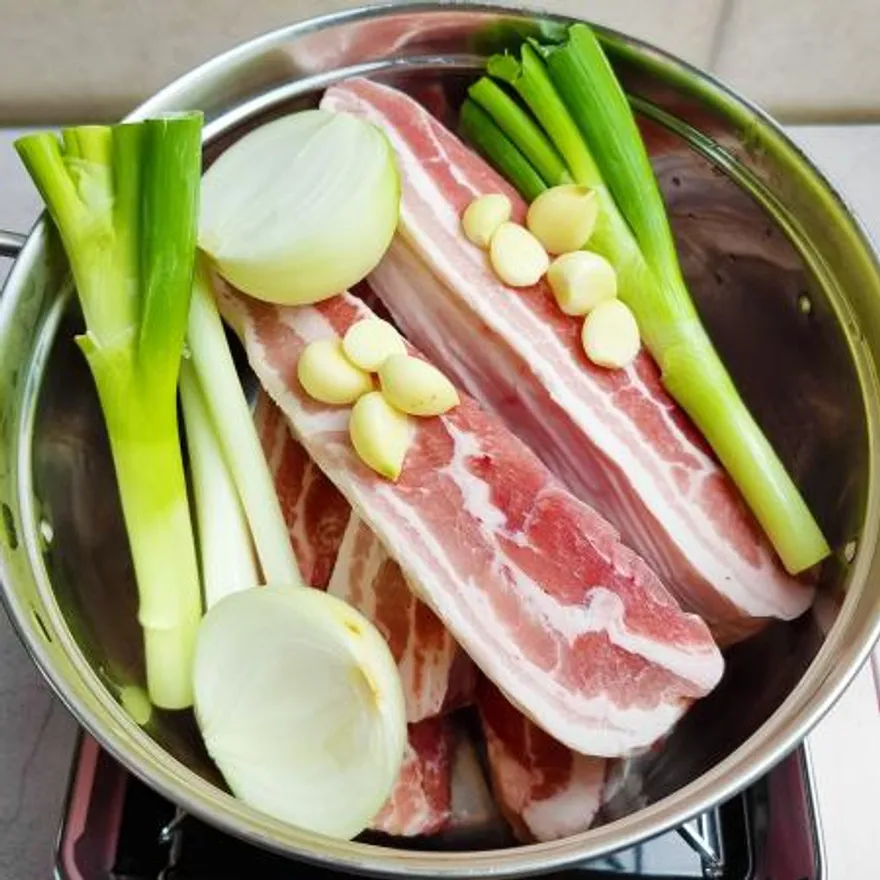 삼겹살 수육용 바베큐용 500g 이미지