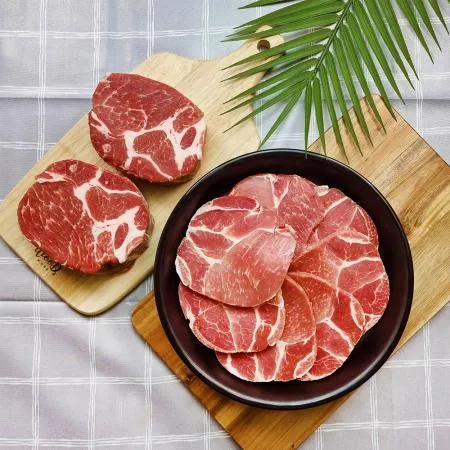목살 구이용 500g 천돼지고기 이미지