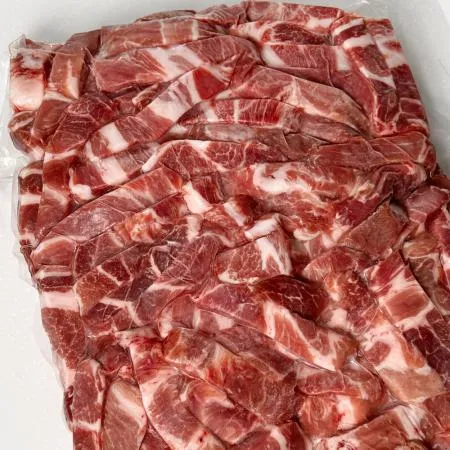 목살 큐브모양 5kg(내외) 대용량 업소용 냉동 캠핑 구이 이미지