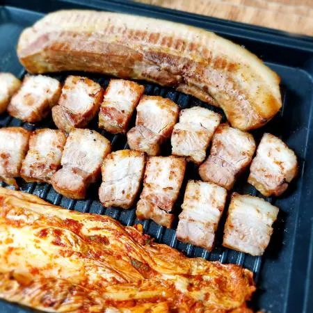 바베큐 초벌 통삼겹살 500g 삼겹살 이미지