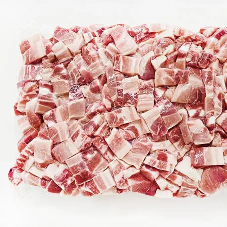 천지푸드 대용량 업소용 냉동 캠핑 구이 삼겹살(큐브모양) 5kg(내외) 이미지