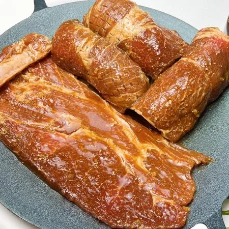 대용량 돼지왕구이 12대 5kg 돼지갈비 왕갈비 양념 천지푸드