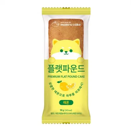 [맘스케이크] 플랫 파운드 케이크 50g 레몬맛 60개