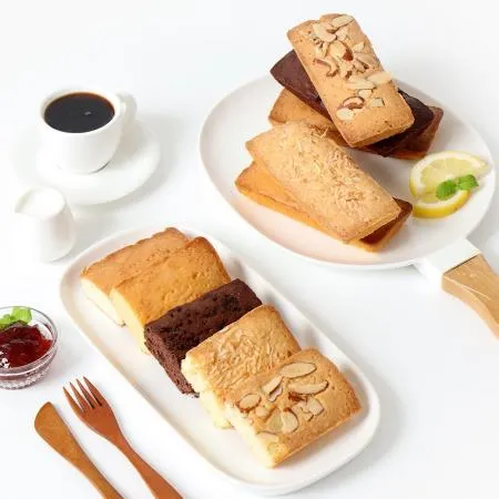 [맘스케이크] 플랫 파운드 케이크 50g 코코넛맛 40개 이미지