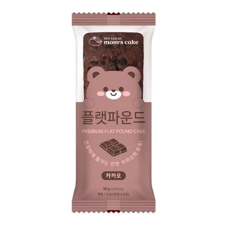 [맘스케이크] 플랫 파운드 케이크 50g 카카오맛 40개