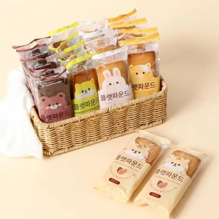 [맘스케이크] 플랫 파운드 케이크 50g 코코넛맛 60개 이미지