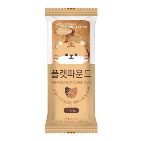 [맘스케이크] 플랫 파운드 케이크 50g 아몬드맛 40개
