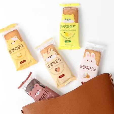 [맘스케이크] 플랫 파운드 케이크 50g 카카오맛 60개 이미지