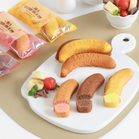 [맘스케이크] 우리밀 바나나빵 딸기바나나맛 60개 이미지