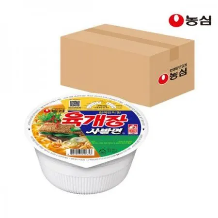 [농심] 육개장 사발면 작은컵 86g, 6개입 이미지