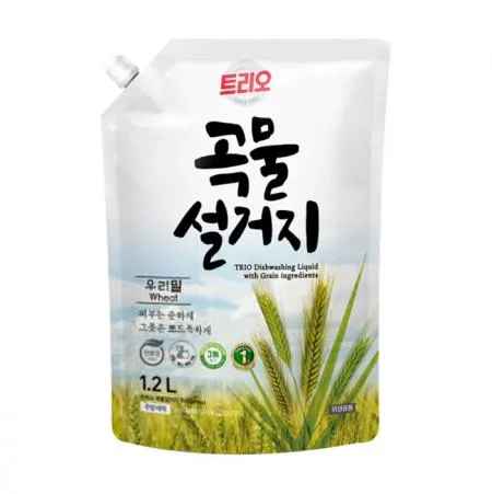 트리오 곡물설거지 우리밀 1.2L 리필