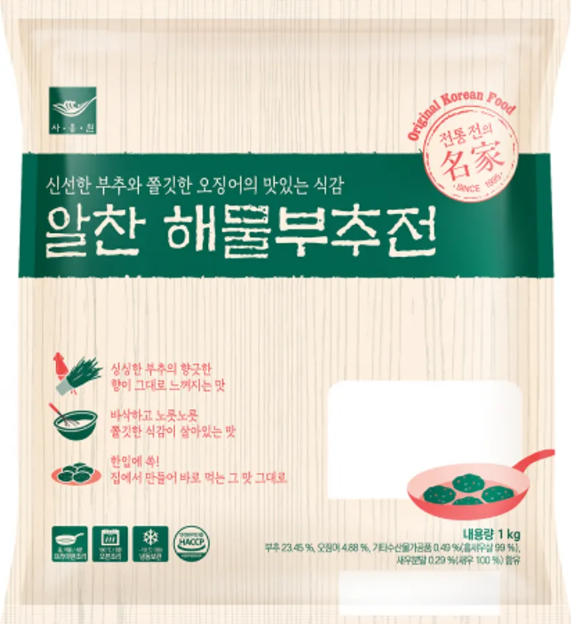 사옹원 알찬 해물부추전 1kg 이미지