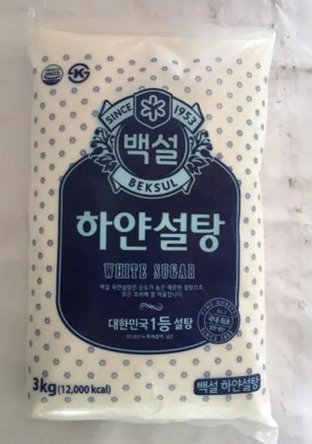 백설 하얀설탕 3kg 흰설탕 백설탕 정백 이미지
