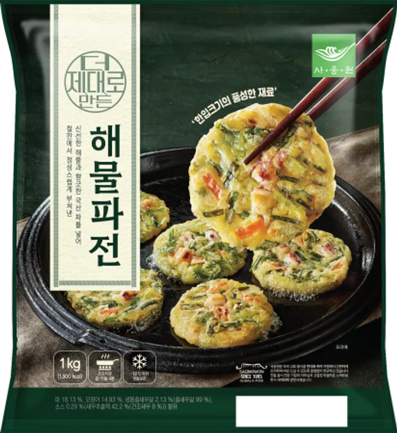 냉동튀김(사옹원,더해물파전)1kg 이미지