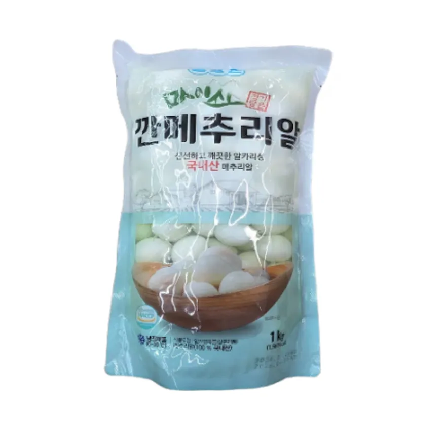 국내산 깐 메추리알 1kg 이미지