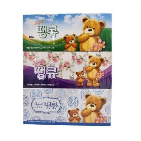 땡큐각티슈,180매*3각