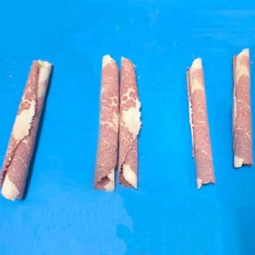 미국산 냉동 차돌박이/대패돌돌이 2mm 1kg씩 포장 이미지
