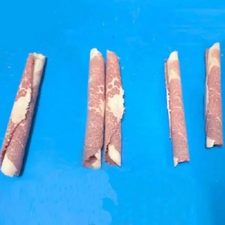 미국산 냉동 차돌박이/대패돌돌이 2mm 1kg씩 포장 이미지