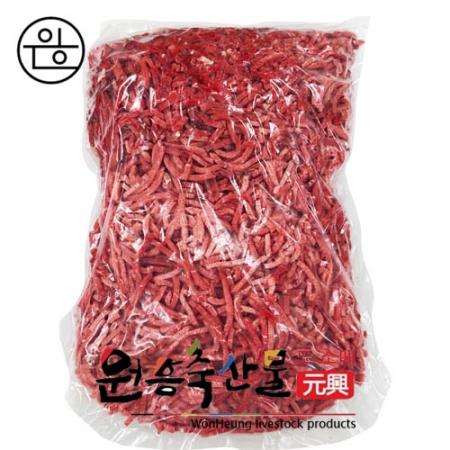 [직배송] 호주산 우둔육회, 수입육회 5mm 5kg 1팩