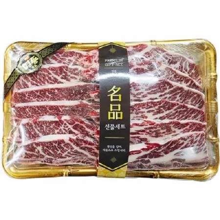  미국산 LA갈비 초이스 구이용 선물세트 냉동 2kg 1팩
