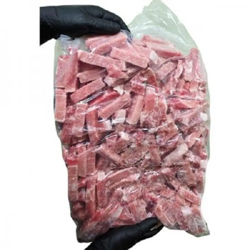 국내산 한돈등심탕수육용1.3cm~1.5cm 규격돈,수입아님,모돈아님 냉동 5kg 1팩 이미지
