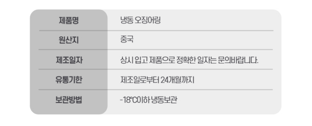 상품정보제공고시