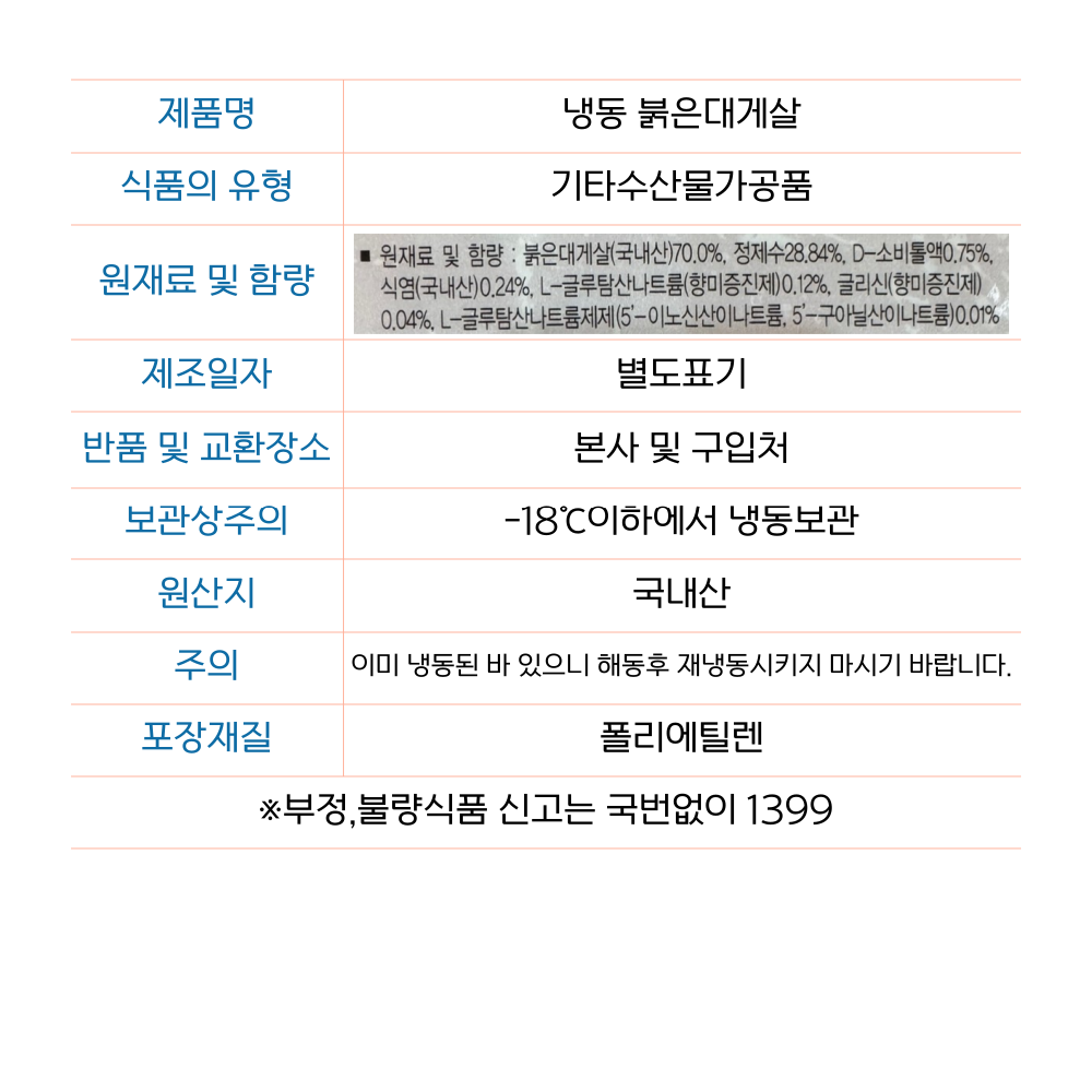 상품정보제공고시