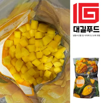 냉동망고 다이스 1kg 냉동과일 샐러드 과일빙수