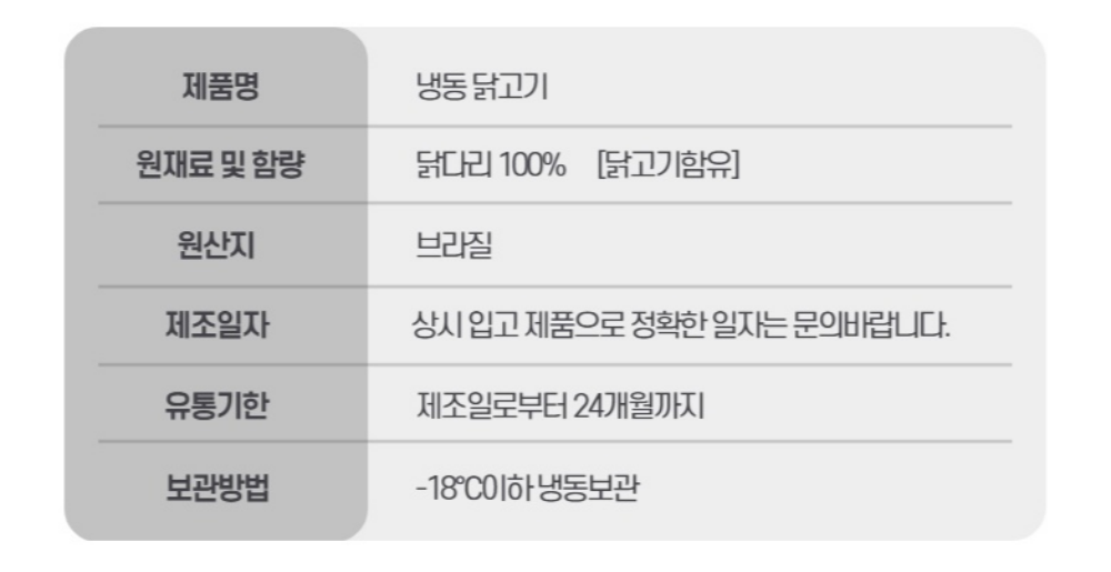 상품정보제공고시