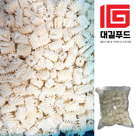 B급 (파지) 솔방울오징어 5kg 냉동 손질오징어 칼집오징어