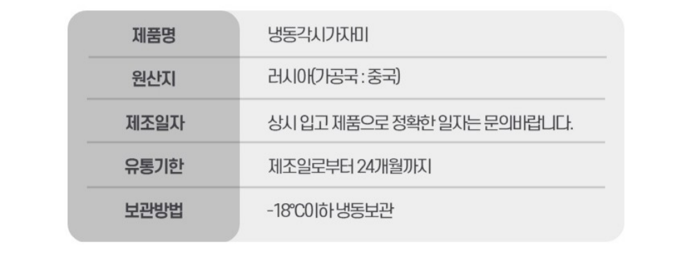 상품정보제공고시