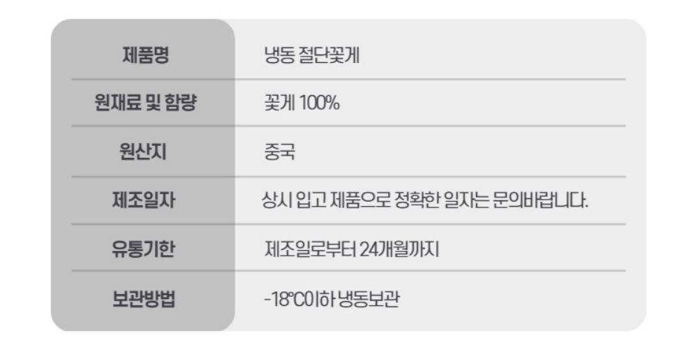 상품정보제공고시