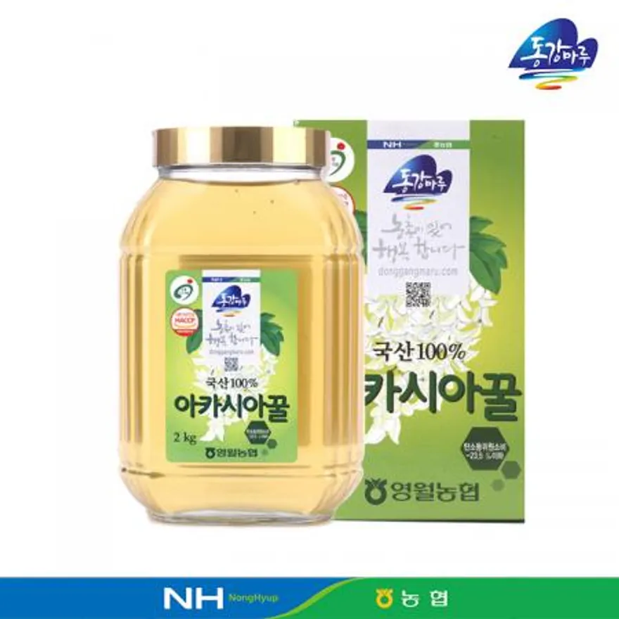 영월농협 동강마루 아카시아 벌꿀 2kg(유리병) 이미지