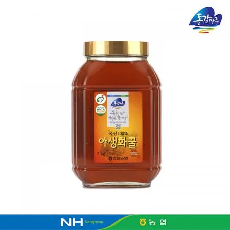 영월농협 동강마루 야생화 벌꿀 2kg(유리병)
