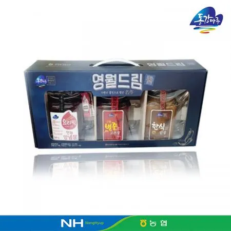 영월농협 동강마루 영월드림선물세트(만능양념장500g+된장450g+벌꿀500g)