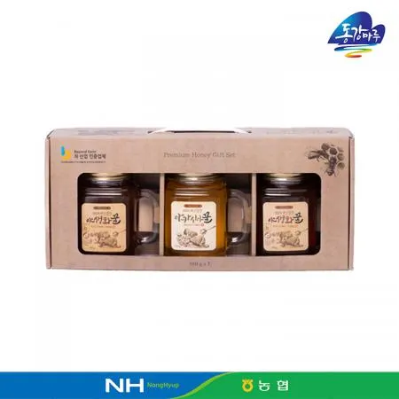 영월농협 동강마루 축복드림세트(아카시아꿀550g+야생화꿀550g*2병)