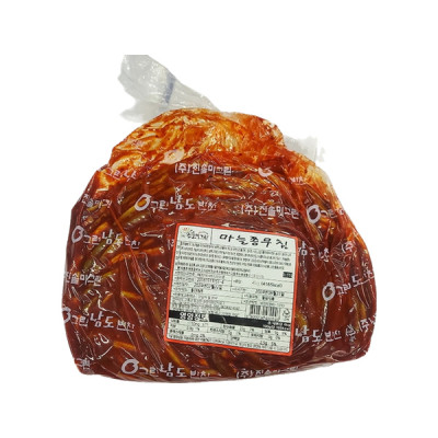 (인화)양념마늘쫑 4kg