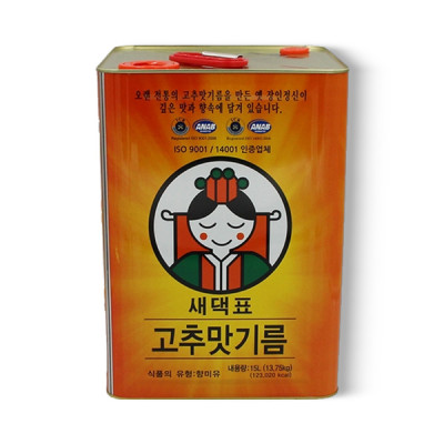 (새댁표)고추씨기름 15L