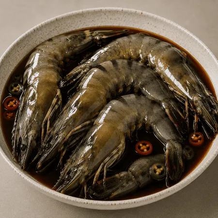 [야무진식탁] 블랙타이거 새우장(대) 4미 800g 당일제조 업소용 가정용 이미지