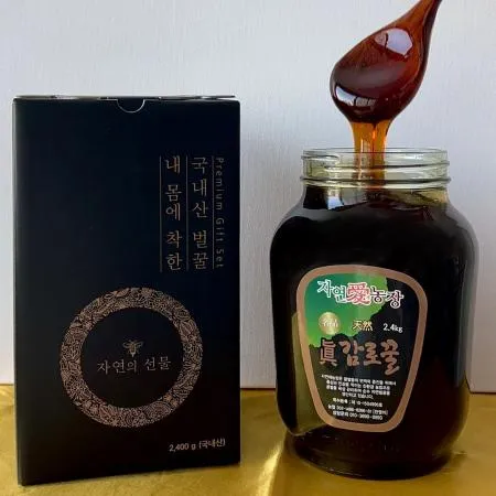 [야무진식탁] 26년햇꿀 국내산 감로꿀 2.4kg 이미지