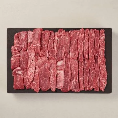 [명품한우특가] 구이용모듬 1++투뿔한우 400g(갈비살+앞치마살+업진안살+삼각살)++시즈닝+올리브오일