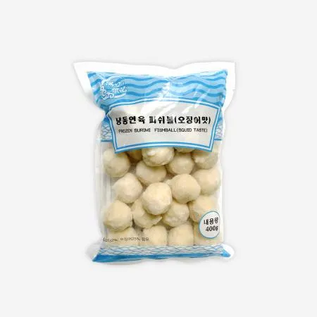 [등니노] 오징어피쉬볼 400g, 훠궈재료 어육완자 오징어볼